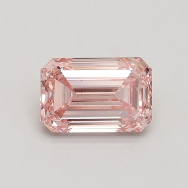 1.09ct EMERALD Fancy Intense Pink VS2 Coloured Lab diamond