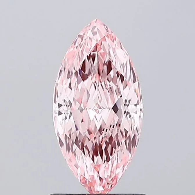 1.06ct MARQUISE Fancy Vivid Pink VVS2 Coloured Lab diamond