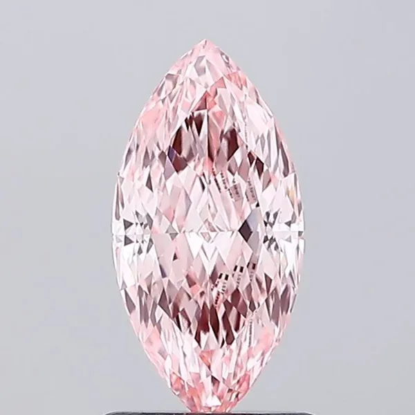1.06ct MARQUISE Fancy Vivid Pink VVS2 Coloured Lab diamond
