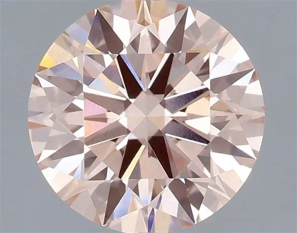 1ct ROUND Fancy Intense Pink VVS2 Coloured Lab diamond