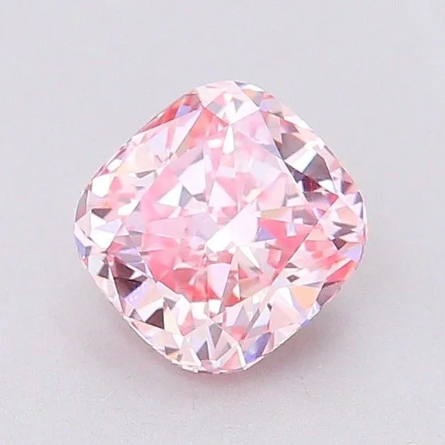1.05ct CUSHION Fancy Intense Pink SI1 Coloured Lab diamond