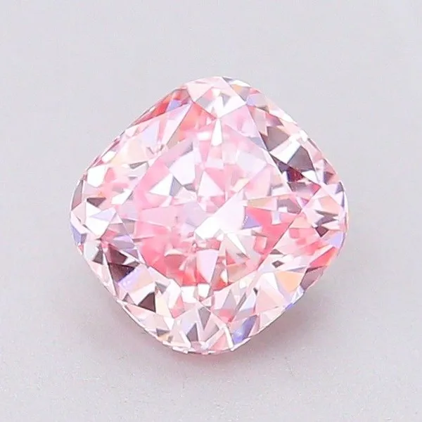 1.05ct CUSHION Fancy Intense Pink SI1 Coloured Lab diamond