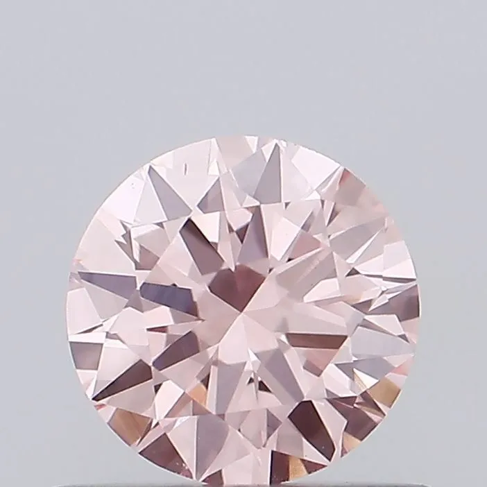 0.60ct ROUND Fancy Intense Pink VS1 Coloured Lab diamond