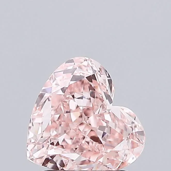 1.57ct HEART Fancy Intense Pink VS1 Coloured Lab diamond