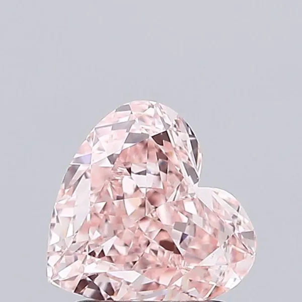 1.57ct HEART Fancy Intense Pink VS1 Coloured Lab diamond