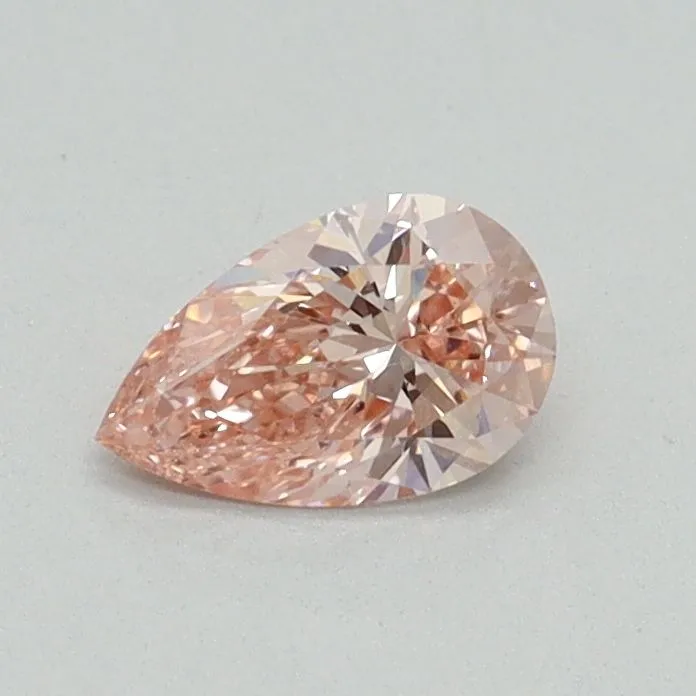 0.38ct PEAR Fancy Intense Pink VS1 Coloured Lab diamond