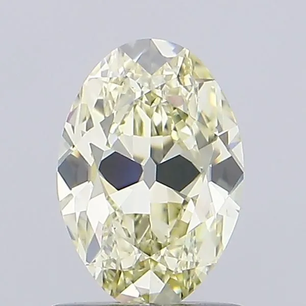 1.09ct OVAL Fancy Light Yellow VS1 Coloured Lab diamond