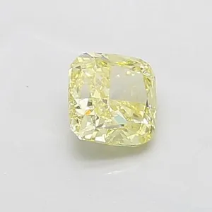 1.1ct CUSHION Fancy Yellow VS1 Coloured Lab diamond
