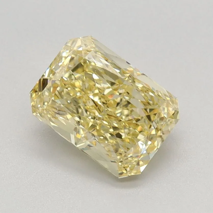 1.11ct RADIANT Fancy Intense Yellow VS2 Coloured Lab diamond