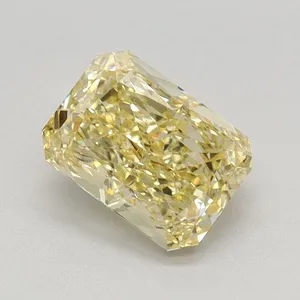 1.11ct RADIANT Fancy Intense Yellow VS2 Coloured Lab diamond