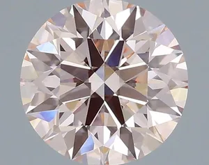 1.03ct ROUND Fancy Light Pink VVS2 Coloured Lab diamond