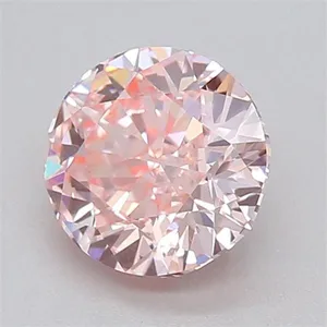 0.64ct ROUND Fancy Intense Pink VVS2 Coloured Lab diamond