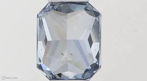 0.36ct RADIANT Fancy Vivid Blue VS1 Coloured Lab diamond