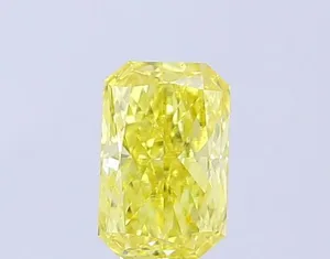 1.02ct RADIANT Fancy Intense Yellow VS2 Coloured Lab diamond