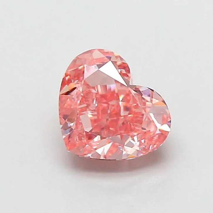 1.51ct HEART Fancy Intense Pink VVS2 Coloured Lab diamond