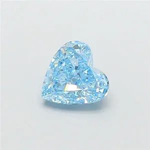 1.51ct HEART Fancy Vivid Blue VS2 Coloured Lab diamond