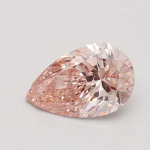 0.56ct PEAR Fancy Pink VVS2 Coloured Lab diamond