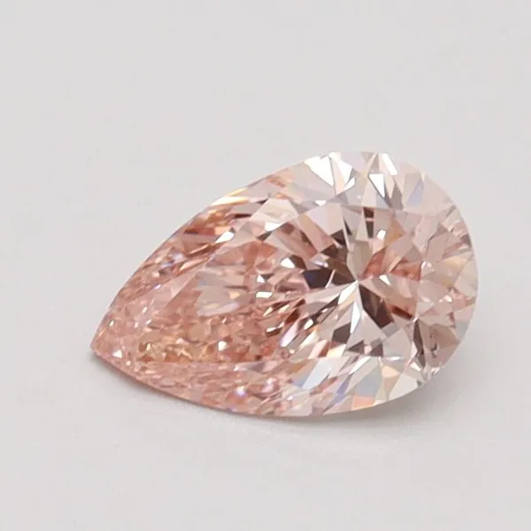 0.56ct PEAR Fancy Pink VVS2 Coloured Lab diamond