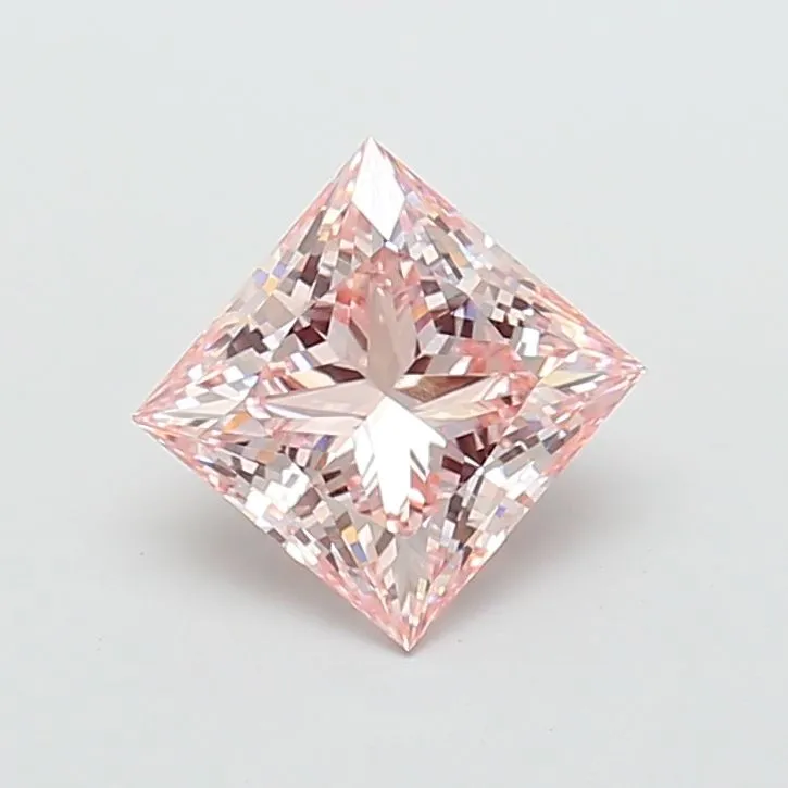 3.07ct PRINCESS Fancy Intense Pink VVS2 Coloured Lab diamond