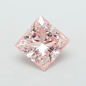 3.07ct PRINCESS Fancy Intense Pink VVS2 Coloured Lab diamond