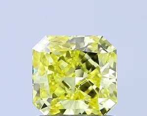 1.01ct RADIANT Fancy Intense Yellow SI1 Coloured Lab diamond