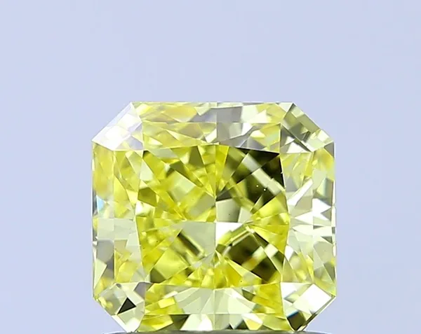 1.01ct RADIANT Fancy Intense Yellow SI1 Coloured Lab diamond