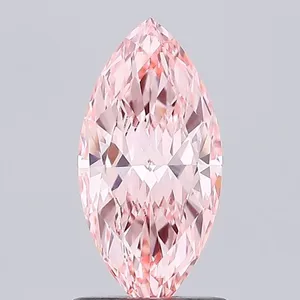 1.01ct MARQUISE Fancy Vivid Pink VVS2 Coloured Lab diamond