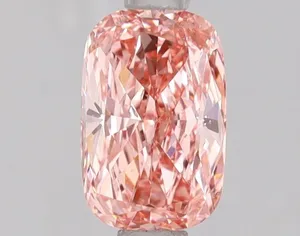 1.01ct CUSHION Fancy Vivid Pink VS1 Coloured Lab diamond