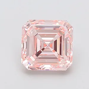 1.01ct CUSHION Fancy Intense Pink VS1 Coloured Lab diamond