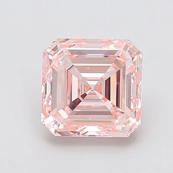 1.01ct CUSHION Fancy Intense Pink VS1 Coloured Lab diamond