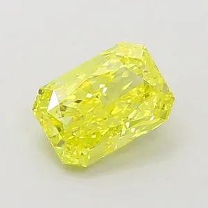 1ct RADIANT Fancy Vivid Yellow VS1 Coloured Lab diamond