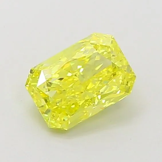 1ct RADIANT Fancy Vivid Yellow VS1 Coloured Lab diamond