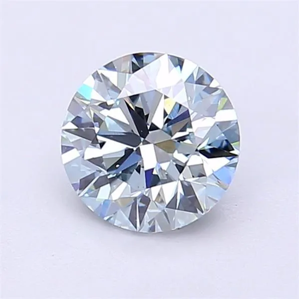 1.03ct ROUND Fancy Intense Blue VS1 Coloured Lab diamond