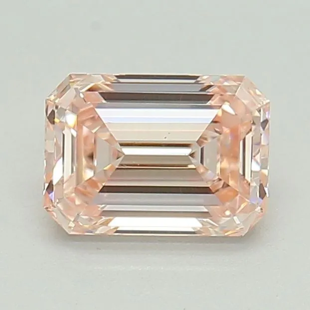 0.53ct EMERALD Fancy Intense Pink VS2 Coloured Lab diamond