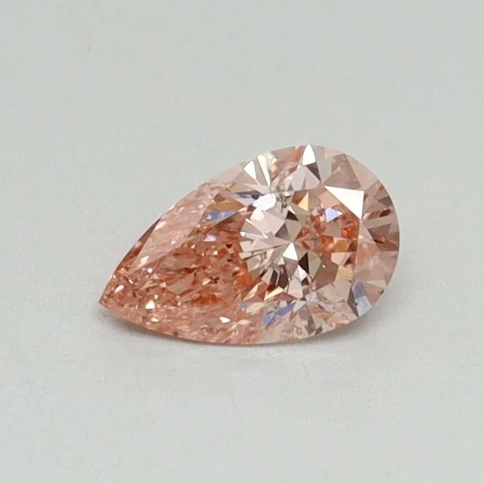 0.30ct PEAR Fancy Intense Pink SI1 Coloured Lab diamond