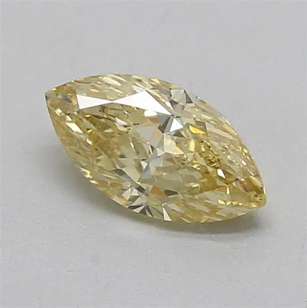 0.63ct MARQUISE Fancy Intense Yellow VVS2 Coloured Lab diamond
