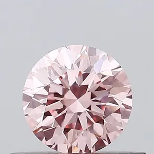 0.44ct ROUND Fancy Vivid Pink VS1 Coloured Lab diamond