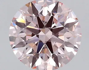 1.05ct ROUND Fancy Pink VS1 Coloured Lab diamond