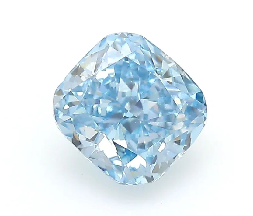 1.04ct CUSHION Fancy Vivid Blue VVS2 Coloured Lab diamond