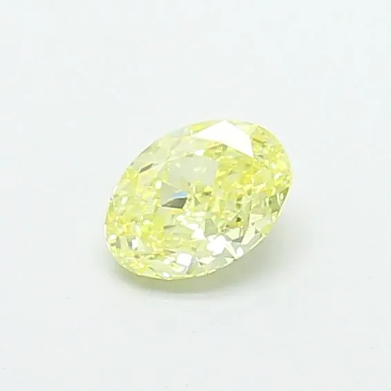 0.55ct OVAL Fancy Yellow VS1 Coloured Lab diamond