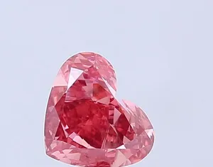 1.02ct HEART Fancy Vivid Pink VS2 Coloured Lab diamond