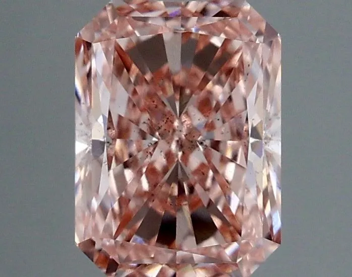 1.08ct RADIANT Fancy Intense Pink VS2 Coloured Lab diamond
