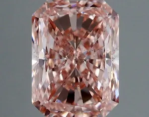 1.08ct RADIANT Fancy Intense Pink VS2 Coloured Lab diamond