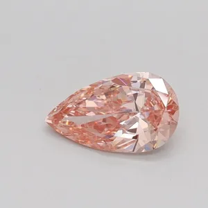 0.5ct PEAR Fancy Intense Pink VS1 Coloured Lab diamond