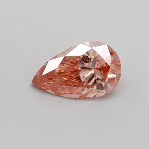 0.55ct PEAR Fancy Intense Pink VS1 Coloured Lab diamond
