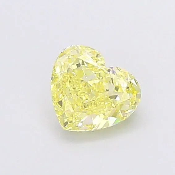 1.14ct HEART Fancy Intense Yellow VS1 Coloured Lab diamond