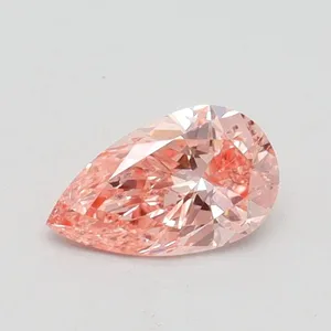 0.52ct PEAR Fancy Intense Pink SI1 Coloured Lab diamond