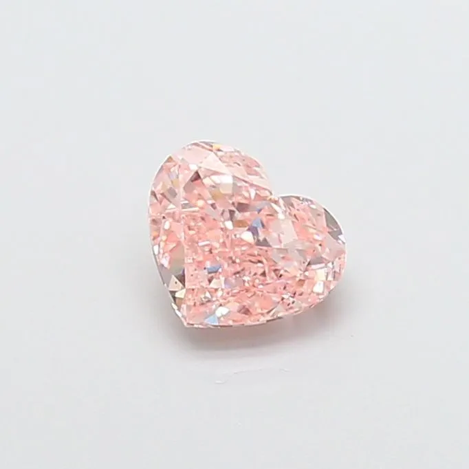 1.00ct HEART Fancy Vivid Pink VS2 Coloured Lab diamond
