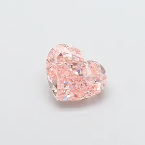 1ct HEART Fancy Vivid Pink VS2 Coloured Lab diamond