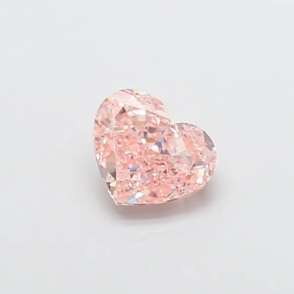 1ct HEART Fancy Vivid Pink VS2 Coloured Lab diamond
